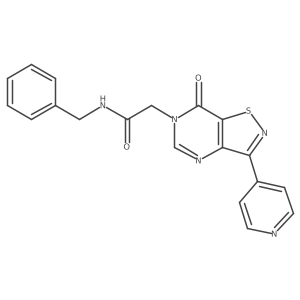 N-benzyl-2-(7-oxo-3-(pyridin-4-yl)isothiazolo[4,5-d]pyrimidin-6(7H)-yl)acetamide Structure