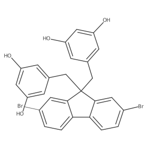 2,7-dibromo-9,9-bis(3,5-dihydroxybenzyl)-9H-fluorene Structure