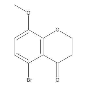 5-Bromo-8-methoxychroman-4-one结构式