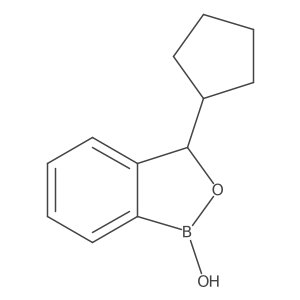 3-Cyclopentylbenzo[c][1,2]oxaborol-1(3H)-ol结构式