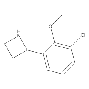 2-(3-Chloro-2-methoxyphenyl)azetidine结构式