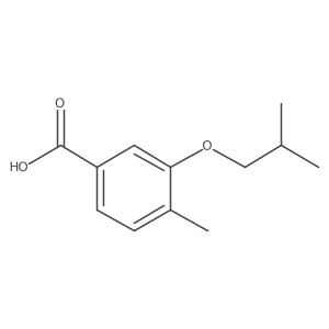 3-Isobutoxy-4-methylbenzoic acid结构式