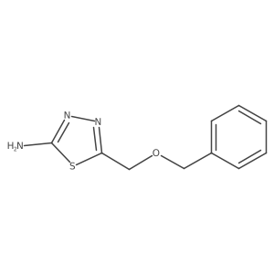 2-Amino-5-[(benzyloxy)methyl]-1,3,4-thiadiazole Structure