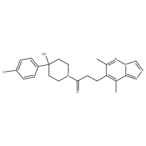 1-[4-(4-Chlorophenyl)-4-hydroxypiperidin-1-yl]-3-(6,8-dimethyl[1,2,4]triazolo[4,3-b]pyridazin-7-yl)propan-1-one Structure