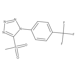5-(Methylsulfonyl)-1-[4-(trifluoromethyl)phenyl]-1H-tetrazole Structure