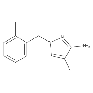 4-Methyl-1-(2-methylbenzyl)-1H-pyrazol-3-amine Structure