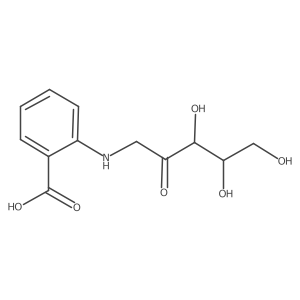 1-(2-Carboxyphenylamino)-1-deoxy-d-ribulose结构式