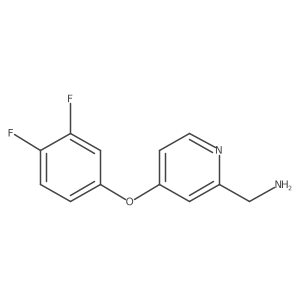 [4-(3,4-Difluorophenoxy)pyridin-2-yl]methanamine结构式