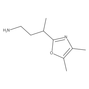 3-(Dimethyl-1,3-oxazol-2-yl)butan-1-amine Structure