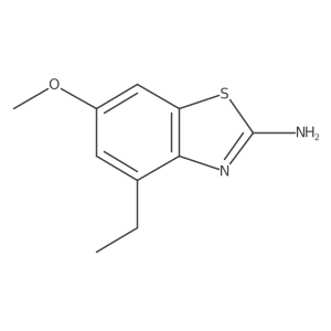 2-Benzothiazolamine, 4-ethyl-6-methoxy-结构式