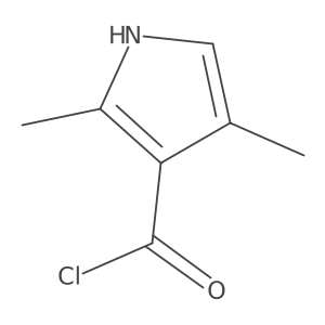 2,4-dimethyl-1H-pyrrole-3-carbonyl chloride结构式