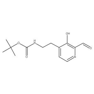 Tert-butyl 2-(2-formyl-3-hydroxypyridin-4-YL)ethylcarbamate结构式