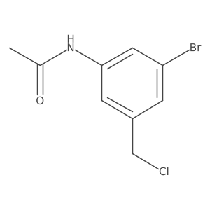 N-(3-Bromo-5-(chloromethyl)phenyl)acetamide Structure