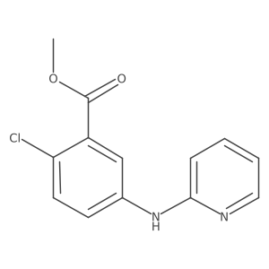 2-Chloro-5-(pyridin-2-ylamino)-benzoic acid methyl ester Structure