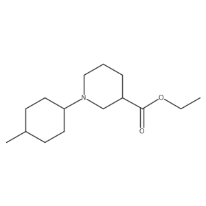 3-Piperidinecarboxylic acid, 1-(4-methylcyclohexyl)-, ethyl ester结构式