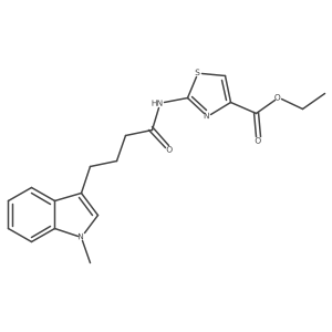 ethyl 2-{[4-(1-methyl-1H-indol-3-yl)butanoyl]amino}-1,3-thiazole-4-carboxylate Structure