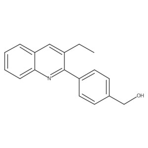 [4-(3-Ethylquinolin-2-yl)phenyl]methanol Structure