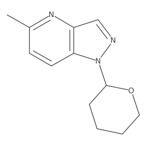 5-Methyl-1-(tetrahydro-2H-pyran-2-yl)-1H-pyrazolo[4,3-b]pyridine Structure