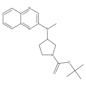 tert-Butyl 3-(methyl(quinoxalin-2-yl)amino)pyrrolidine-1-carboxylate Structure