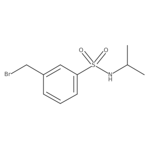 3-(bromomethyl)-N-isopropylbenzenesulfonamide结构式