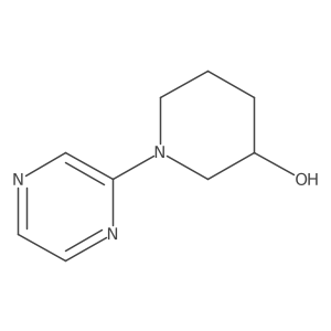 (S)-1-(pyrazin-2-yl)piperidin-3-ol结构式