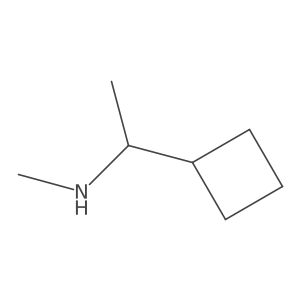 (1-Cyclobutylethyl)(methyl)amine结构式