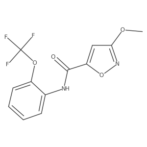 3-methoxy-N-(2-(trifluoromethoxy)phenyl)isoxazole-5-carboxamide结构式