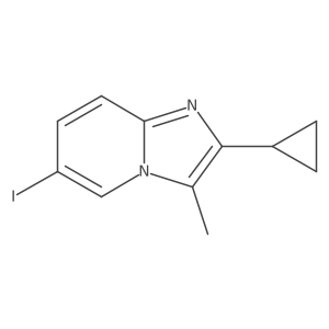 2-Cyclopropyl-6-iodo-3-methylimidazo[1,2-a]pyridine Structure