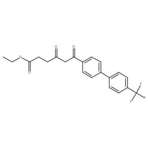 Ethyl 4,6-dioxo-6-(4'-(trifluoromethyl)biphenyl-4-yl)hexanoate Structure