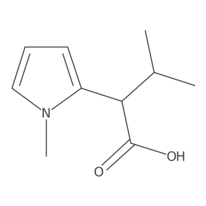 3-methyl-2-(1-methyl-1H-pyrrol-2-yl)butanoic acid结构式