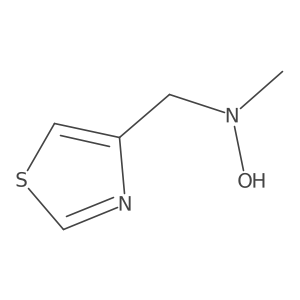 N-methyl-N-[(1,3-thiazol-4-yl)methyl]hydroxylamine结构式