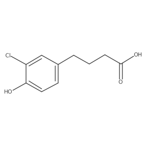 4-(3-Chloro-4-hydroxyphenyl)butanoic acid Structure
