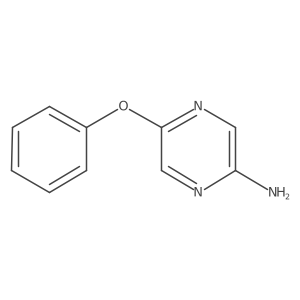 5-Phenoxypyrazin-2-amine结构式