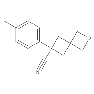 6-(4-Methylphenyl)-2-oxaspiro[3.3]heptane-6-carbonitrile Structure