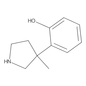 2-(3-Methylpyrrolidin-3-yl)phenol Structure