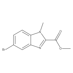 Methyl 5-bromo-1-methylbenzimidazole-2-carboxylate Structure