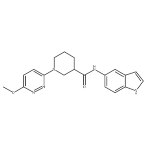 N-(1H-indol-5-yl)-1-(6-methoxypyridazin-3-yl)piperidine-3-carboxamide Structure