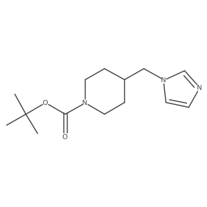 1-tert-Butoxycarbonyl-4-(imidazol-1-ylmethyl)piperidine Structure