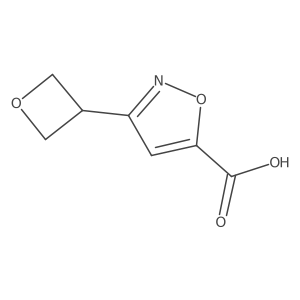 3-(Oxetan-3-yl)isoxazole-5-carboxylic acid结构式
