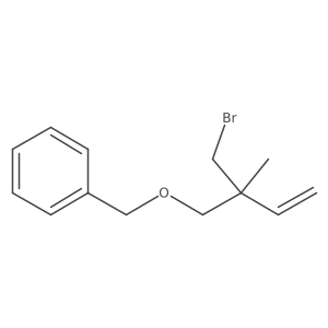 ({[2-(Bromomethyl)-2-methylbut-3-en-1-yl]oxy}methyl)benzene结构式