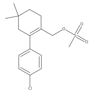 (2-(4-Chlorophenyl)-4,4-dimethylcyclohex-1-enyl)methyl methanesulfonate Structure
