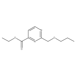Ethyl 2-(propoxymethyl)pyrimidine-4-carboxylate结构式
