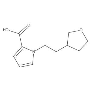 1-[2-(Tetrahydro-3-furanyl)ethyl]-1H-pyrrole-2-carboxylic acid结构式