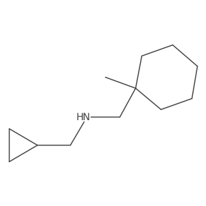1-Cyclopropyl-N-((1-methylcyclohexyl)methyl)methanamine结构式