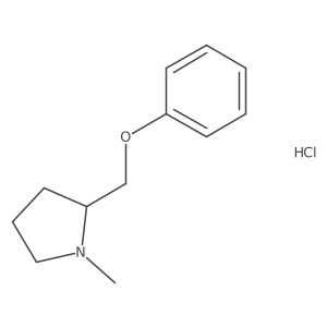 1-Methyl-2-(phenoxymethyl)pyrrolidine;hydrochloride结构式