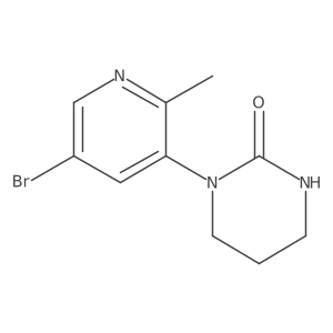 1-(5-Bromo-2-methyl-3-pyridinyl)tetrahydro-2(1H)-pyrimidinone结构式