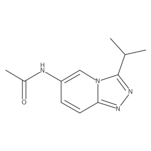 N-[3-(propan-2-yl)-[1,2,4]triazolo[4,3-a]pyridin-6-yl]acetamide结构式