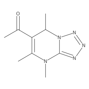 1-{4,5,7-trimethyl-4H,7H-[1,2,3,4]tetrazolo[1,5-a]pyrimidin-6-yl}ethan-1-one Structure
