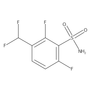 3-(difluoromethyl)-2,6-difluoro-benzenesulfonamide结构式
