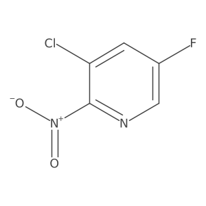 3-Chloro-5-fluoro-2-nitropyridine Structure